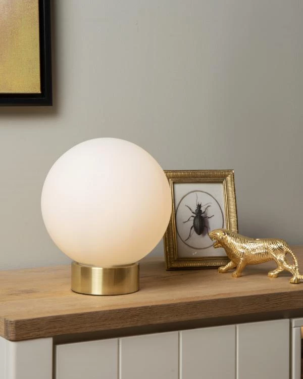 Lucide JORIT - Lampe de table - Ø 25 cm - 1xE27 - Opalin - ambiance 1